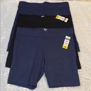 3 pair ACX Active Black and Navy Athletic Shorts Set

2 NAVY
1 BLACK